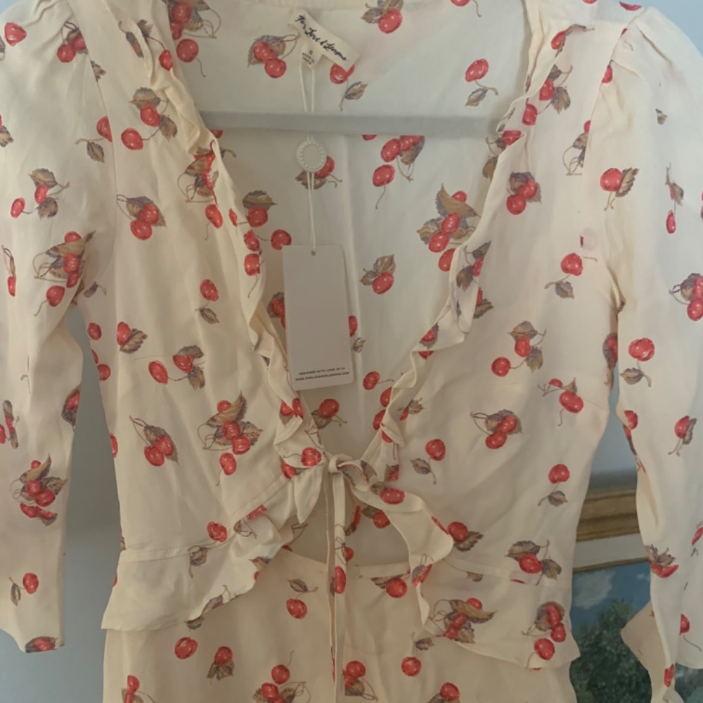 For Love & Lemons Cherry Print Sundress - Picture 2 of 4